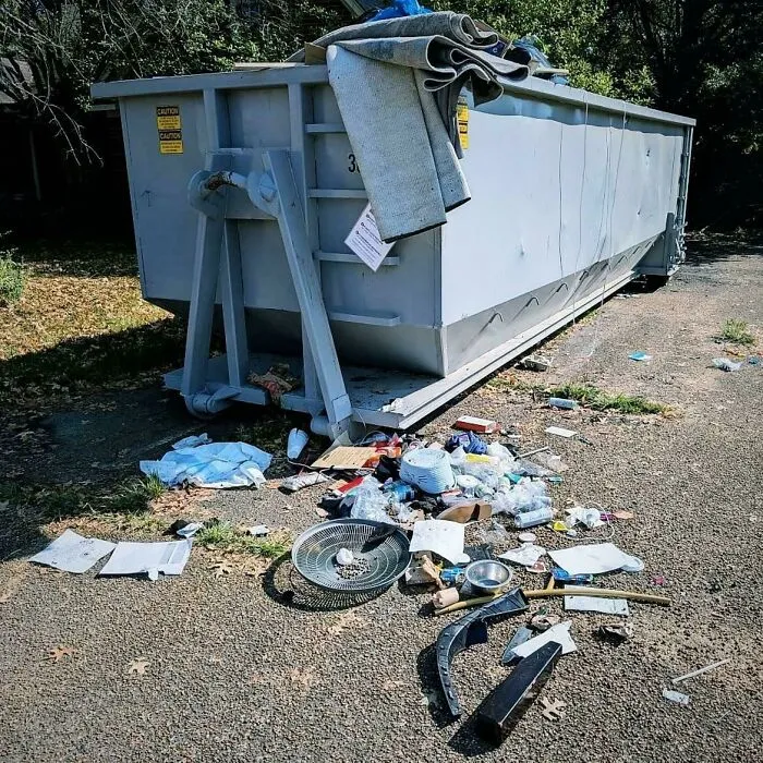 The $600 Dumpster We Rented Was Filled Overnight By Some Random Jerk