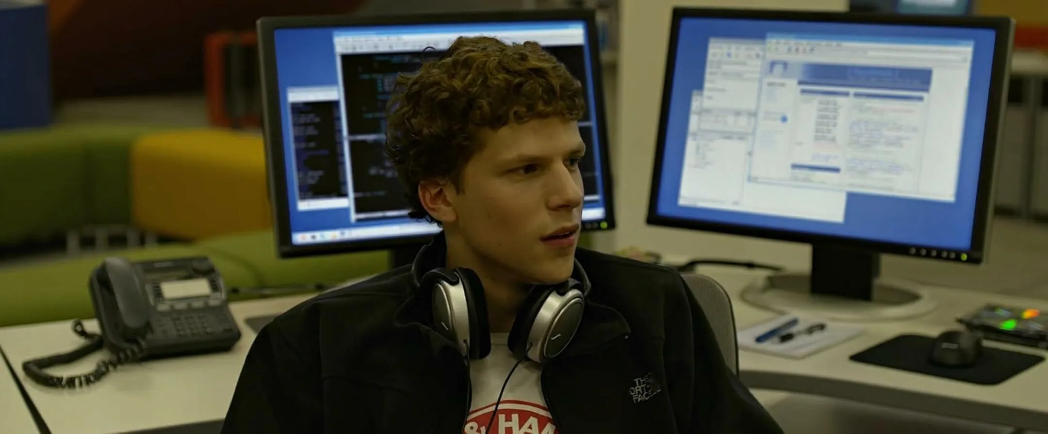 Historic events from films: The historical event portrayed in The Social Network.