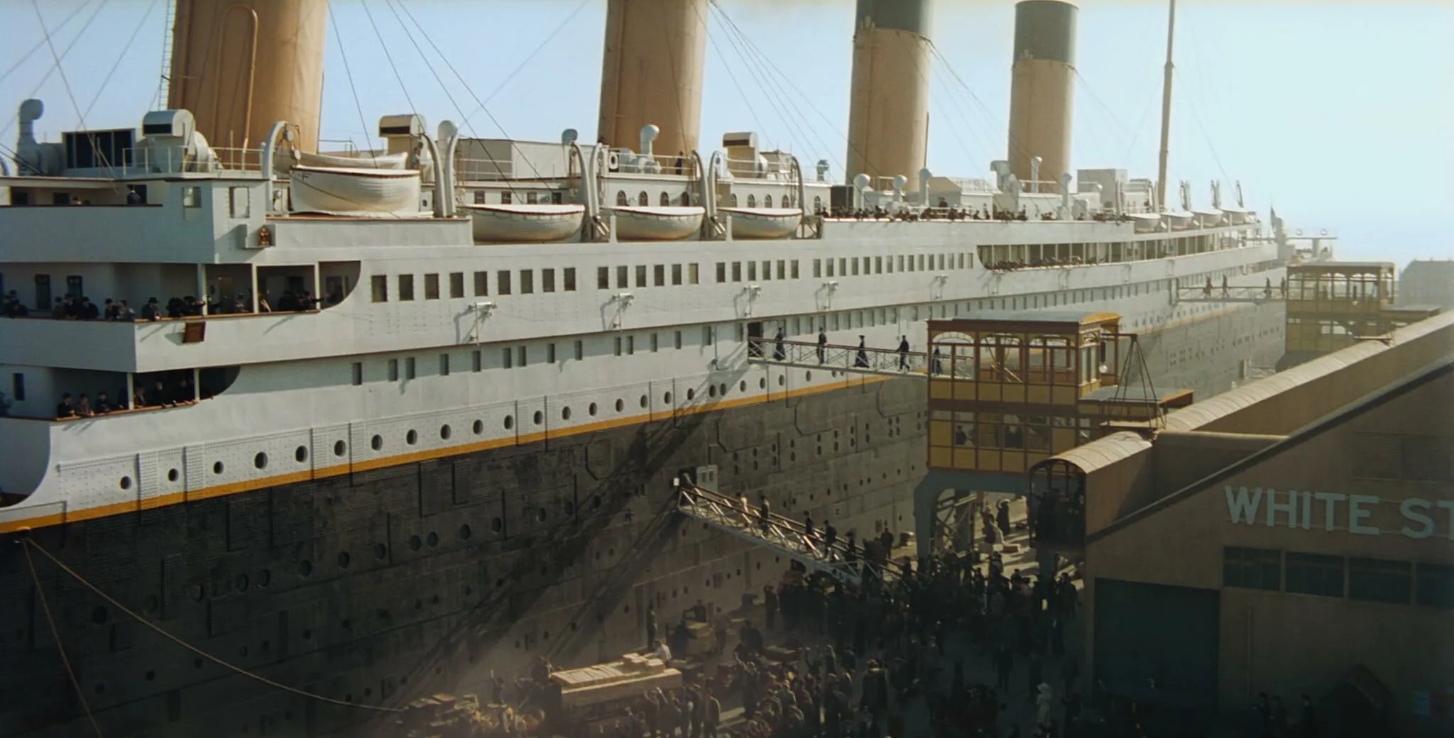 Historic events from films: A movie still from a film depicting a historic event.