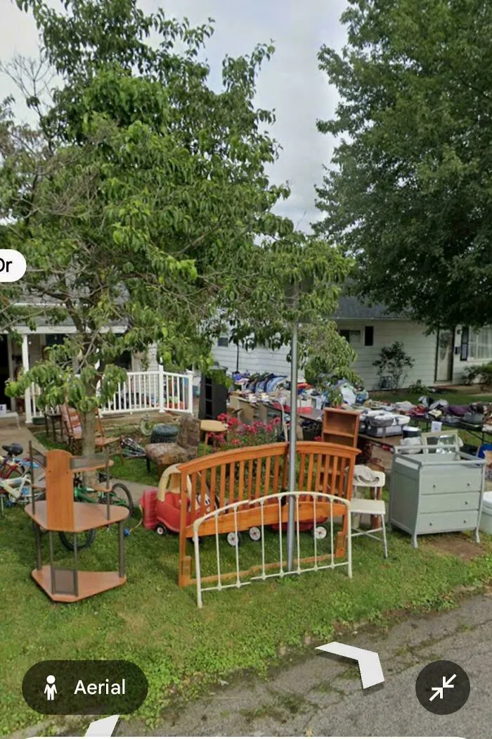 Our House Was Photographed During A Huge Fundraising Yard Sale