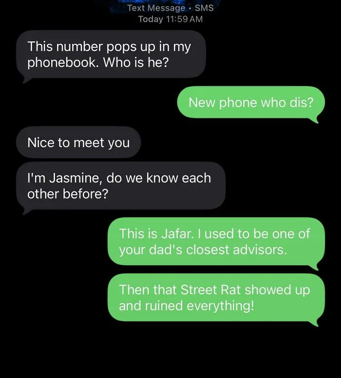 Got A Text From Agrabah Today