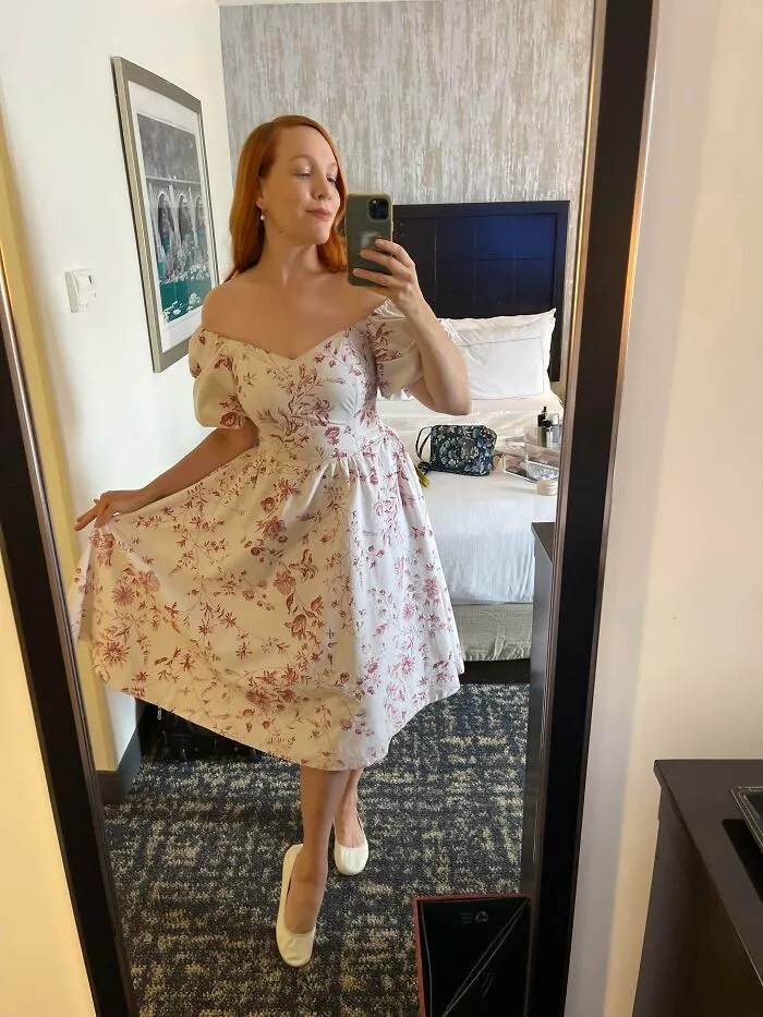 $2 Thrift IKEA Duvet Cover Into A Dress