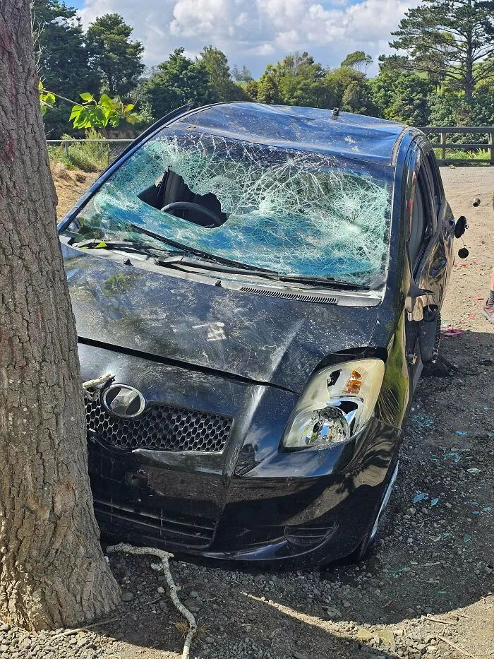 Our Car Was Stolen While Visiting My Parents With My Wife. This Is How It Was Found By The Police
