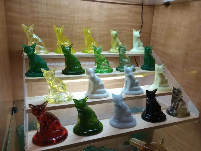 My Collection Of Glass Foxes. Some Glow Under Black Light!