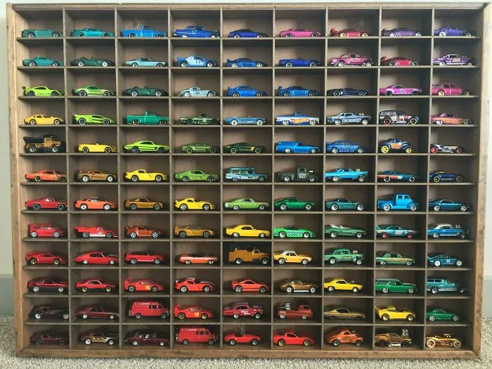 It’s Not Perfect. But Here’s My Hotwheels Collection Display For My Office