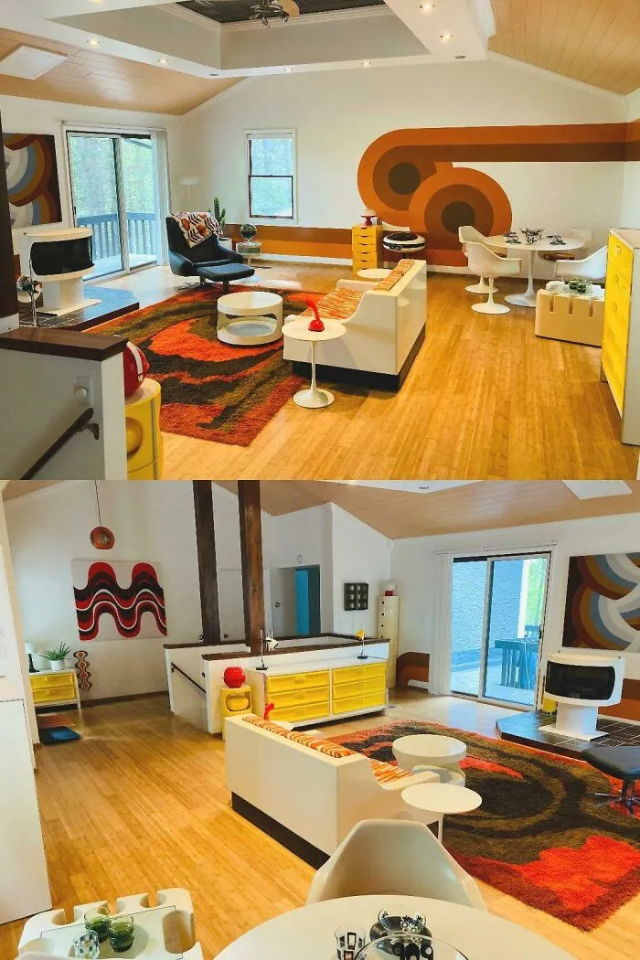 I'm A Hardcore Collector Of 70s Space Age Mod, And Pick Up Every Single Piece I Find Thrifting. Here Is My Upstairs Living Room With Some Of My Finds Over The Years