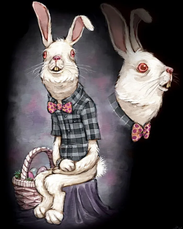 “Awkward Easter Bunny”