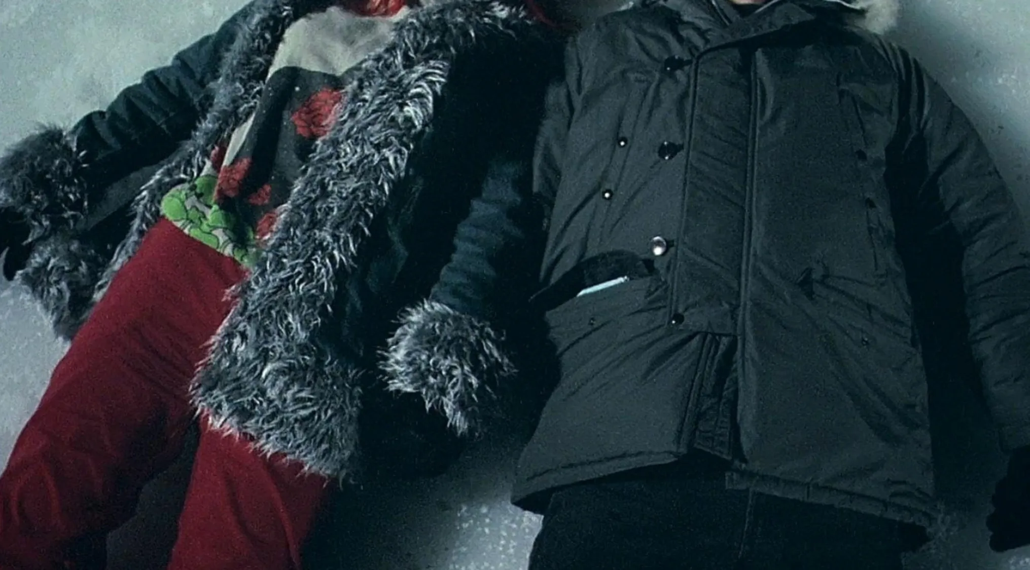 Movie outfits: Jim Carrey and Kate Winslet's winter outfits.