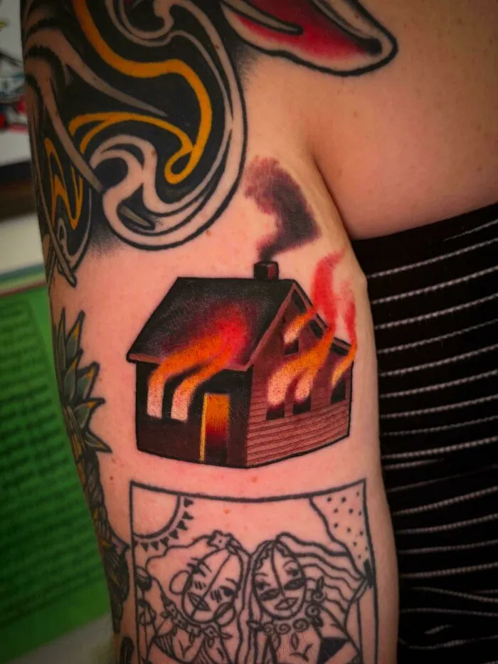 A Little Burning House By Phil Hatchet Yau, San Diego
