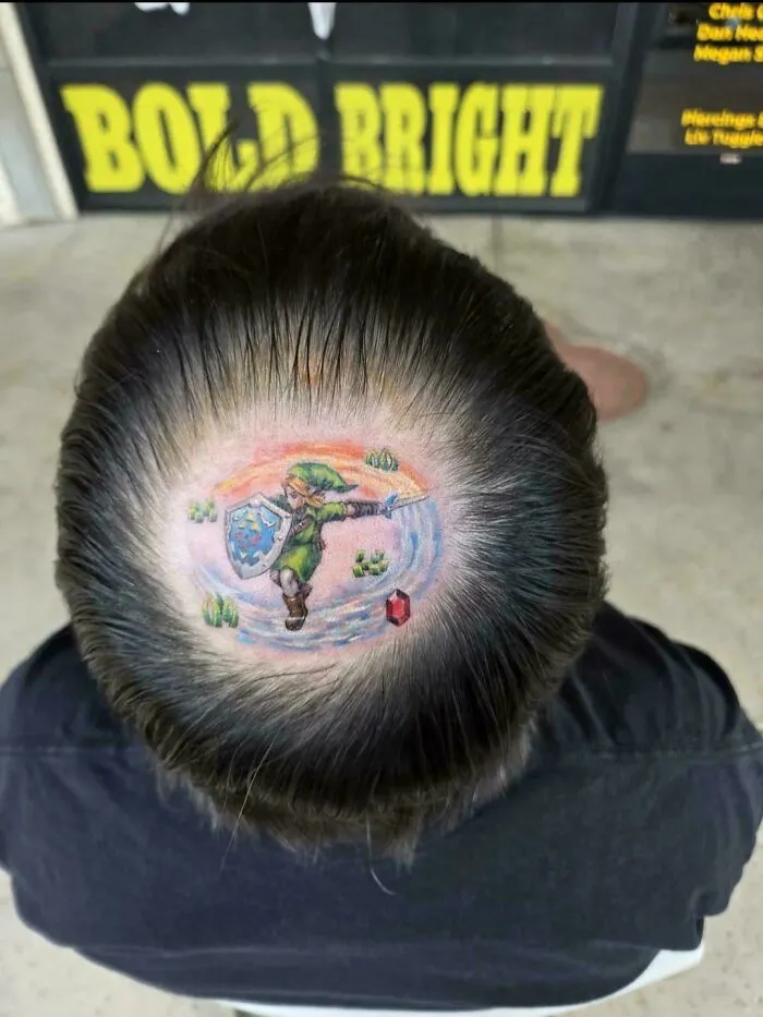 Bald Spot Tattoo