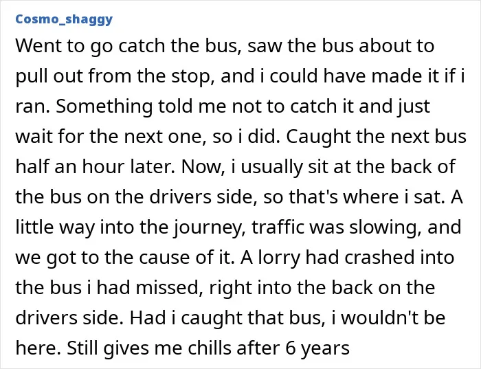 35 Chilling Stories From People Who Listened To That Voice In Their Head And Never Regretted It