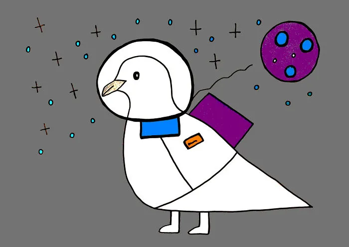 This Illustrator Gives Doves Distinct Personalities In A Charming Series Inspired By A Real Rescue Bird (16 Pics)