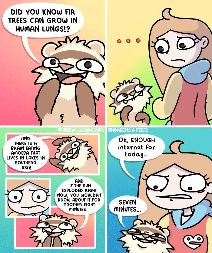Artist Shares 57 New Comics About Ferrets, Pets, And Everyday Absurdities