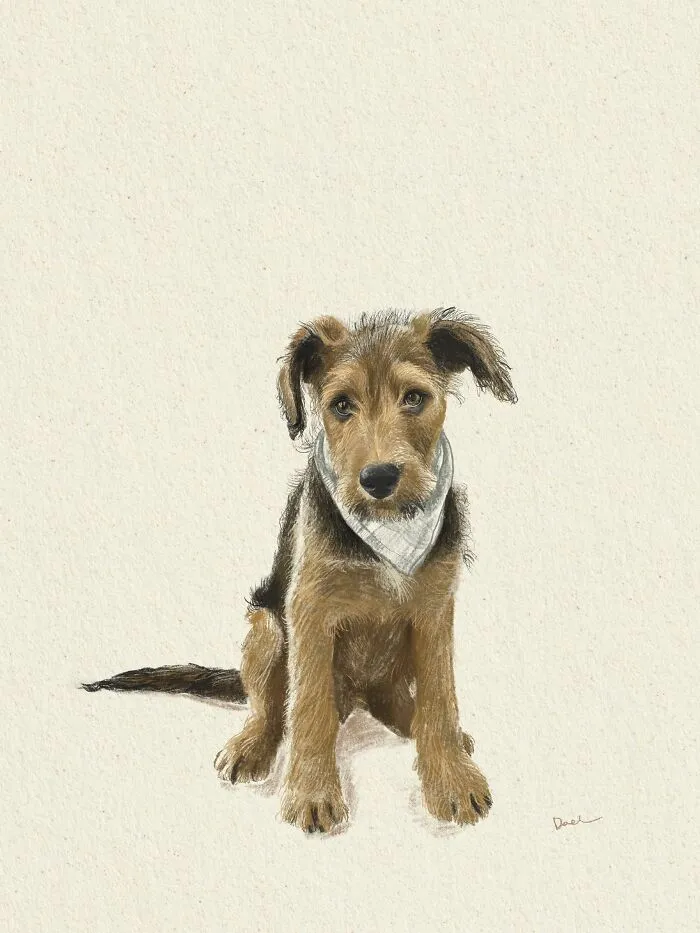 This Artist Turns Beloved Dogs Into Soft, Nostalgic-Looking Portraits (76 Pics)