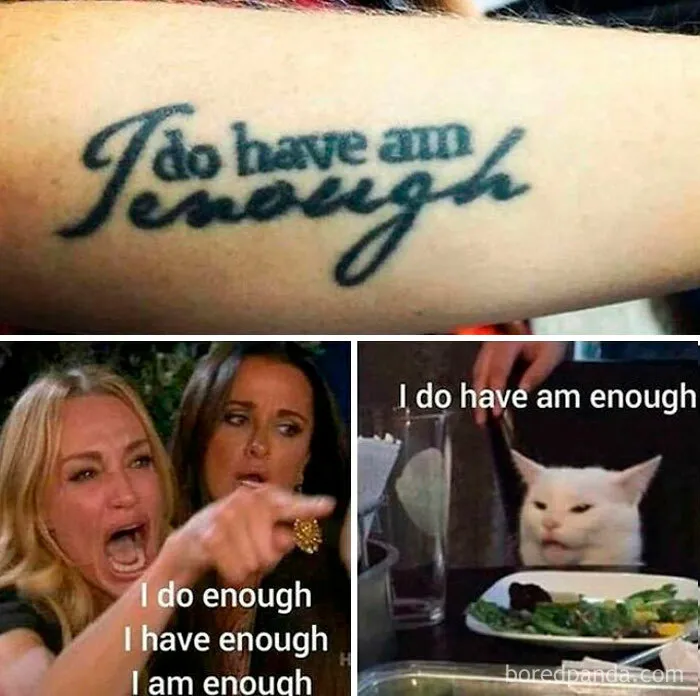 47 Pure Comedy Tattoo Memes Packed With First-Rate Humour To Make You Think "Ink Twice"