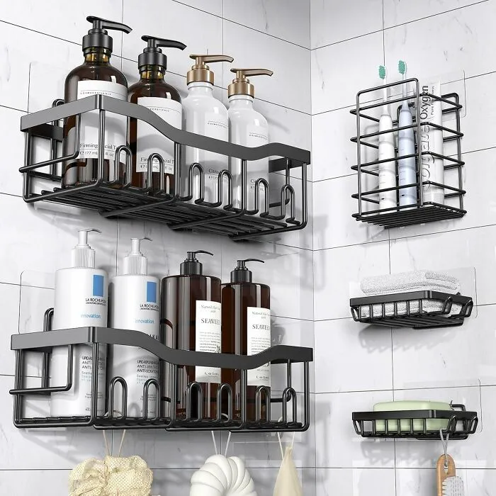 Shower Shelves That Actually Stay On The Wall Without Drilling A Single Hole Or Leaving A Mark Behind Are Exactly What A <a Style="Display:inline;" Href="Https://Www.amazon.com/Eudele-Adhesive-Organizer-Rustproof-Stainless/Dp/B0blscy6pr?dib=eyj2ijoimsj9.1uudy2lllex4hqkaducd-_gd_xn2huyxlga1_9rnsrwvhzlv3eihtlsj8eawcvrm5pb-Pkihdl61kzmmfoys7c5jtpopx6xu6uiptitczdhfowyuh_hu8dg15h3owvwg1h4focn7hqjs8rhinqqfibeylkja4ch6uwwvvzjpcyw.uc5yaa6jxylmyhces39iaeqngarjfmesovrur4lu-Nk&dib_tag=se&qid=1782041307&srs=121543456011&xpid=ds4g__d8kgk-Y&th=1&linkcode=ll2&tag=bpzebra-20&linkid=d5c050f082a49563e54cba987859a28c&language=en_us&ref_=as_li_ss_tl" Target="_blank">  <span Style="Font: Inherit; Color: #d74b1f;"> 5 Pack Of Adhesive Shower Caddies </Span> Brings To A Bathroom That Has Been Out Of Storage Solutions For Way Too Long
