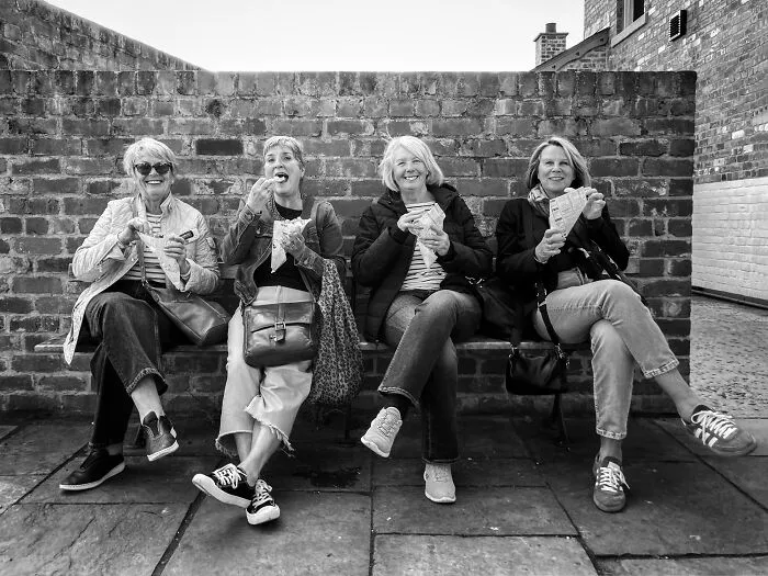 On The Phone: The Chip 'N' Ladies Day Out By Maggie Jary, United Kingdom
