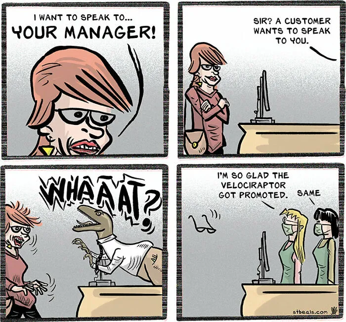 The Best 100 Comics By Stephen Beals About Retail, Work Stress, And Customer Interactions (Part 1)