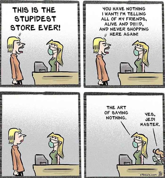 The Best 100 Comics By Stephen Beals About Retail, Work Stress, And Customer Interactions (Part 1)