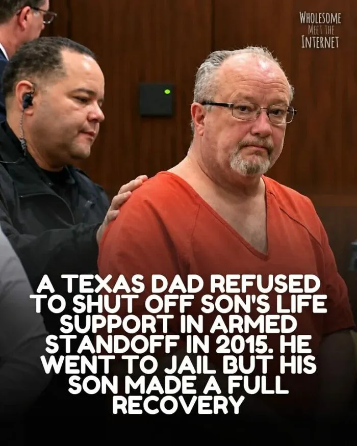 Texas dad jailed after refusing to shut off son's life support during armed standoff