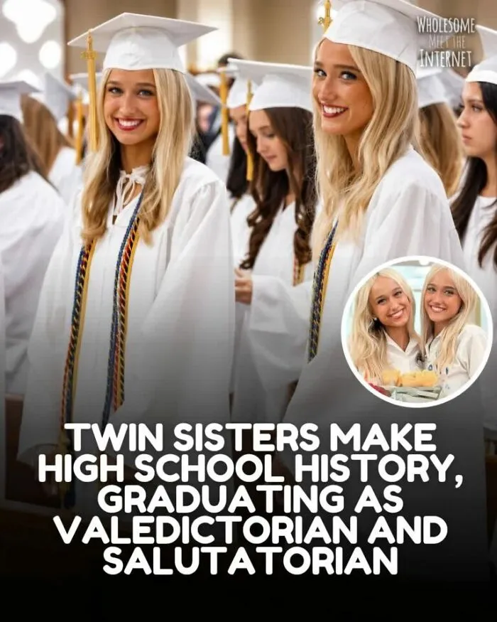 Twin sisters make high school history graduating as valedictorian and salutatorian