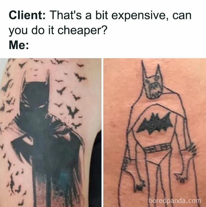 47 Pure Comedy Tattoo Memes Packed With First-Rate Humour To Make You Think "Ink Twice"