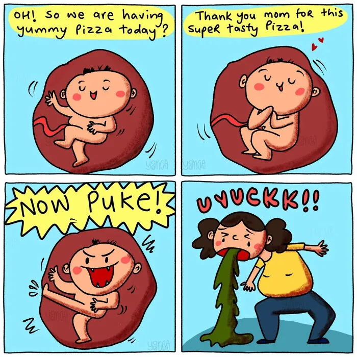 From Pregnancy To Parenthood, This Artist Turns Real-Life Moments Into Relatable Comics (33 New Pics)