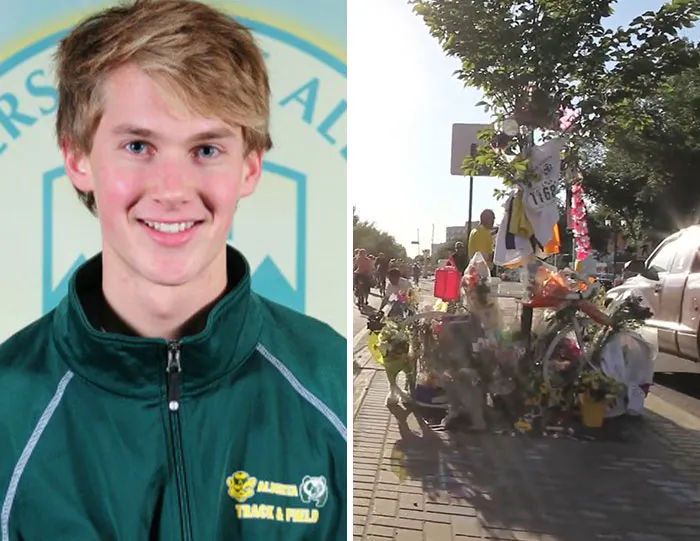 A Split-Second Encounter With A Parked Truck Mirror Turned Fatal For A Young Cyclist
