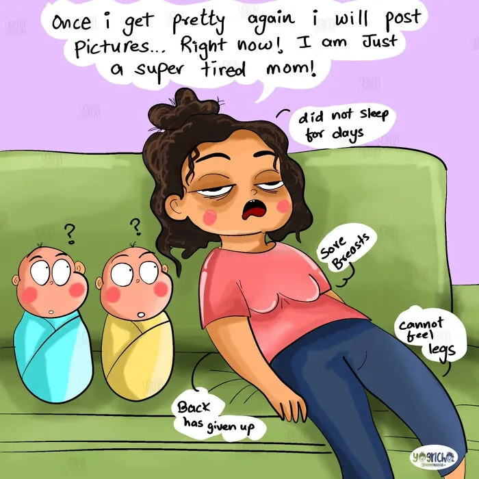 From Pregnancy To Parenthood, This Artist Turns Real-Life Moments Into Relatable Comics (33 New Pics)