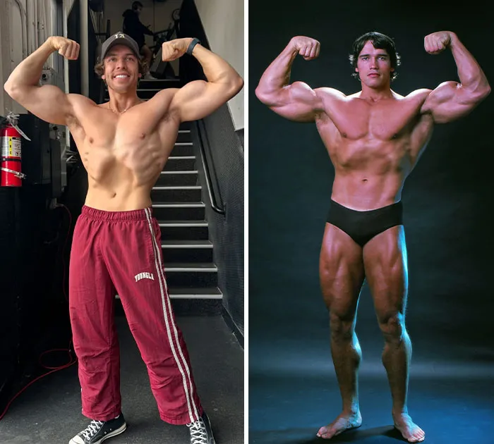 Joseph Baena And Arnold Schwarzenegger