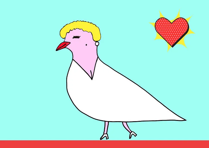 This Illustrator Gives Doves Distinct Personalities In A Charming Series Inspired By A Real Rescue Bird (16 Pics)