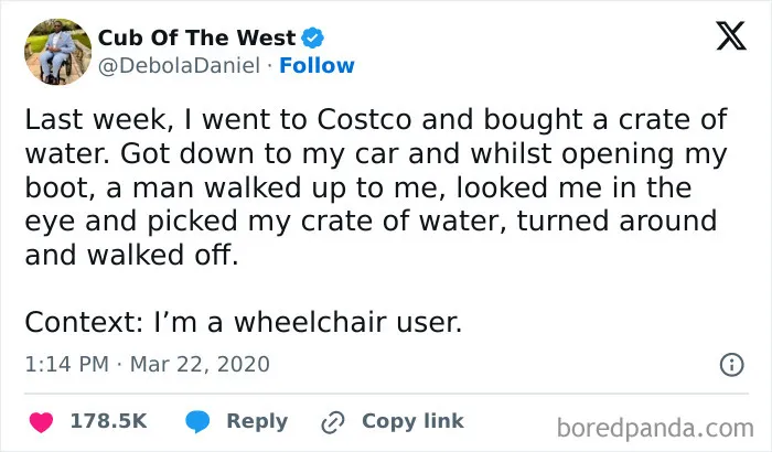 Stealing From A Disabled Man