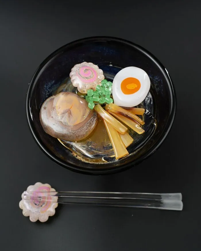 25 Incredible Glass Food Sculptures By A Japanese Artist Who Has Mastered The Art Of Illusion