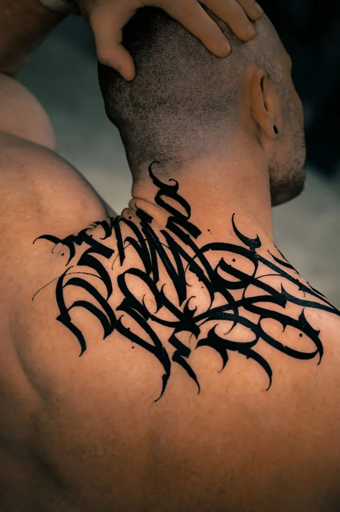 My Cringe Tattoo Is Calligraphy Of My Rescue Dogs Names, What’s Yours?