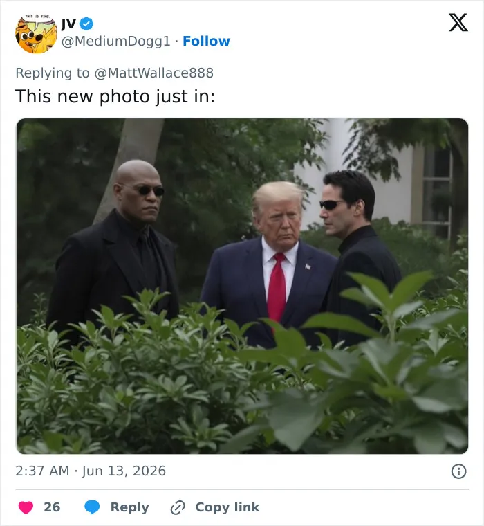 31 Most Creative Responses To Viral Photo Of Donald Trump With Mysterious Figures