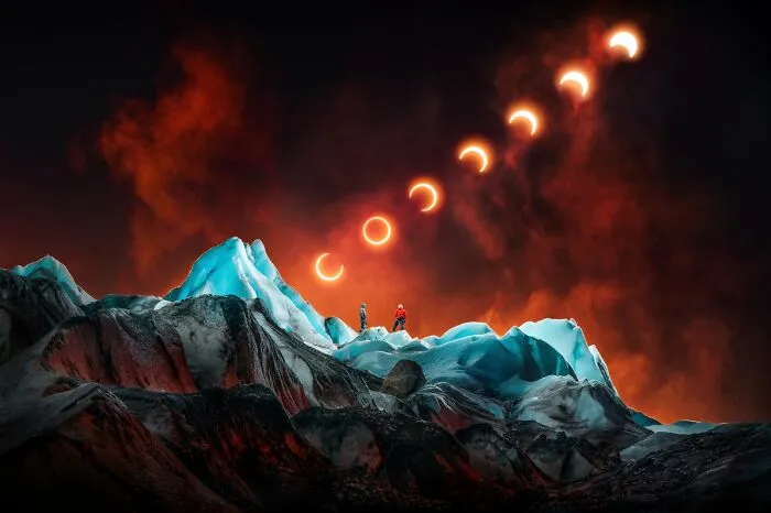 “Ring Of Fire And Ice” By Liam Man