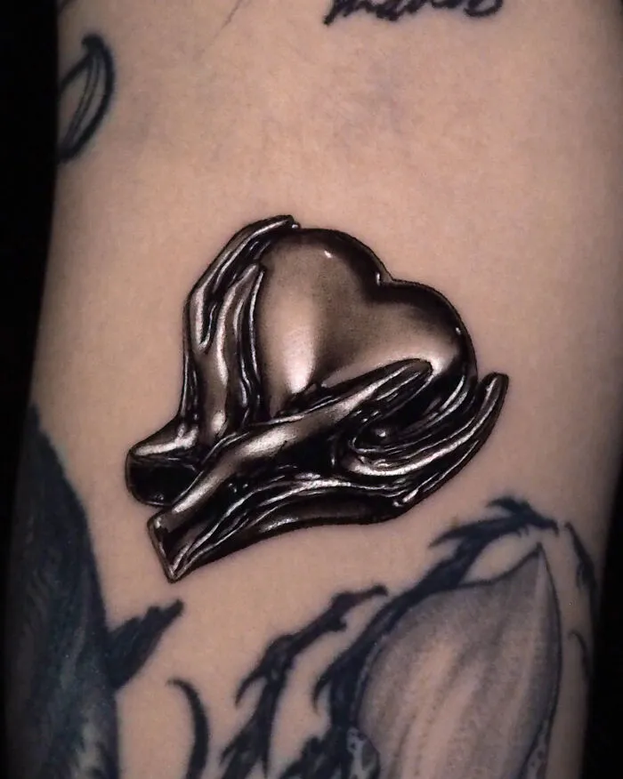 Chrome Heart And Embracing Hands