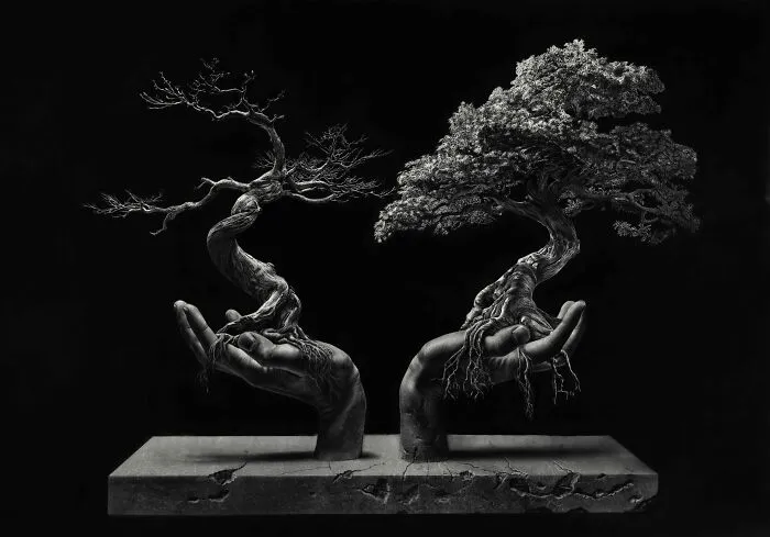 “Roots And Fingers Study 2”