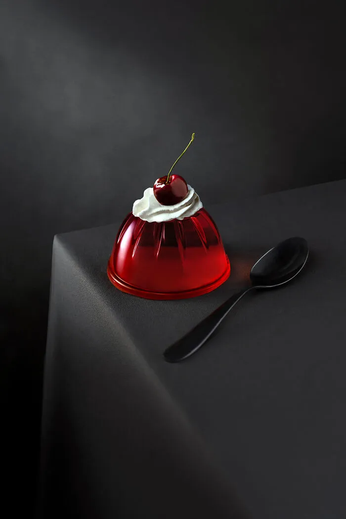 Food Portraiture: Jelly With A Cherry By Danielle Marie Schriever, Australia