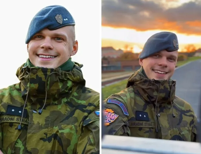 Photographer Shows The Softer Side Of Police Officers And Soldiers By Handing Them Their Own Portraits (25 New Pics)