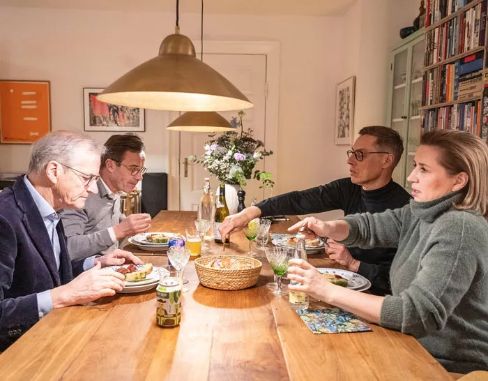 Nordic Leaders Having Lunch At Mette Fredriksen's House