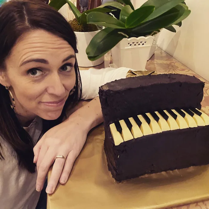 Jacinda Ardern Baking A Cake For Daughter's Birthday. While Prime Minister Of New Zealand