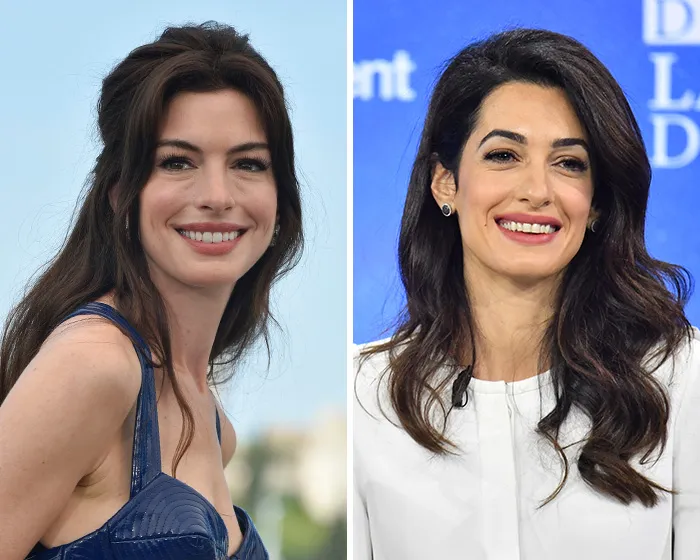 Anne Hathaway And Amal Clooney