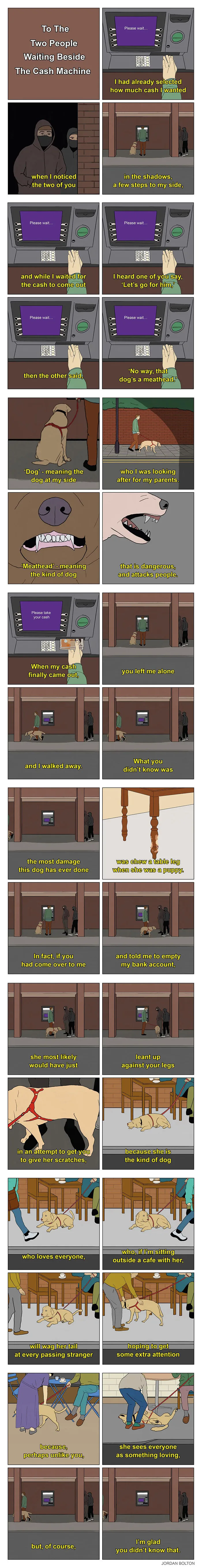 “To The Two People Waiting Beside The Cash Machine”