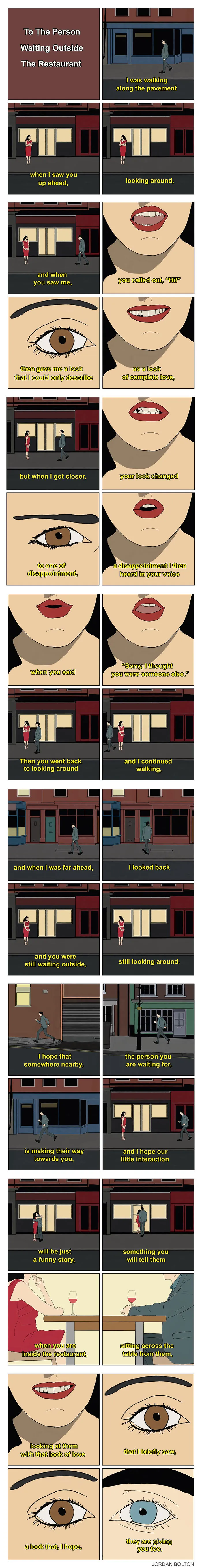 “To The Person Waiting Outside The Restaurant”