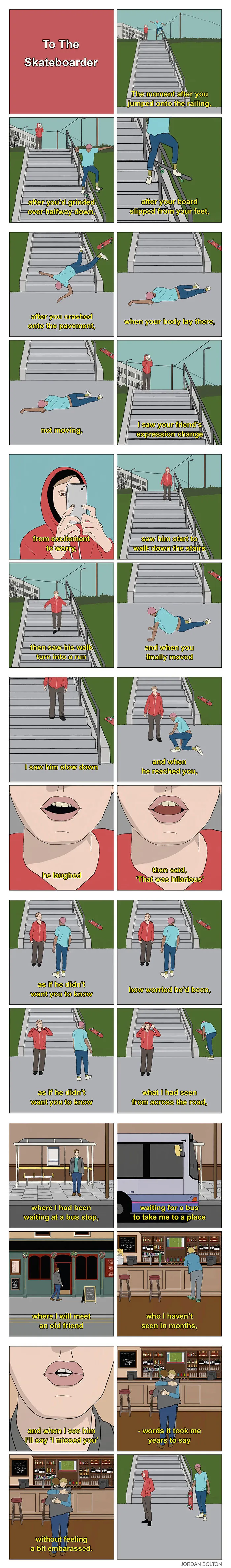 “To The Skateboarder”
