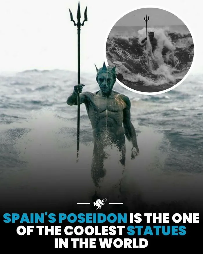 Spain's Poseidon statue is one of the coolest ocean statues