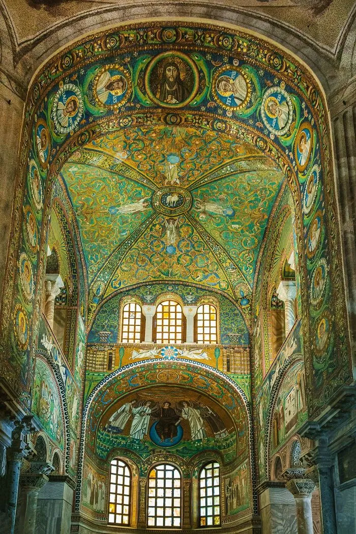 Basilica Di San Vitale   Late Antique Church In Ravenna, Italy. The 6th Century Church Is An Important Surviving Example Of Early Christian Byzantine Art And Architecture
