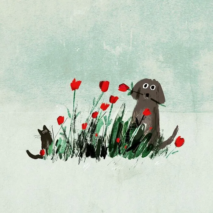 30 Charming Dog Illustrations That Prove Life Is More Fun With A Dog Around