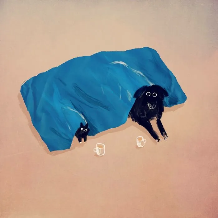30 Charming Dog Illustrations That Prove Life Is More Fun With A Dog Around